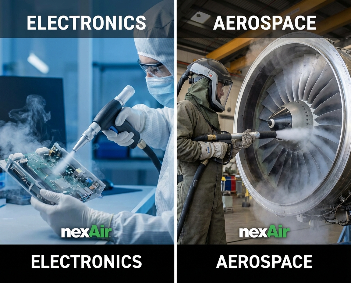 Dry Ice Blasting Applications in Aerospace